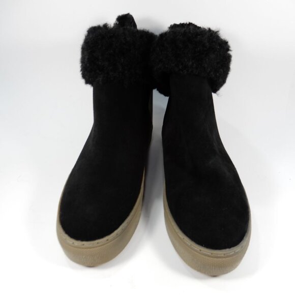 Cougar Devon Waterproof Pull On Booties Boots Size 8 Black Suede Cozy Lined NEW - Picture 3 of 10